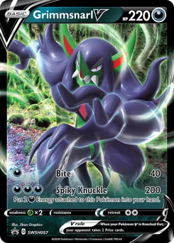 SWSH Black Star Promos Grimmsnarl V Pokémon card